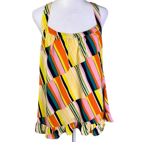 CAbi Colorful Tank Top Sleeveless Stripes Size S - Picture 3 of 12